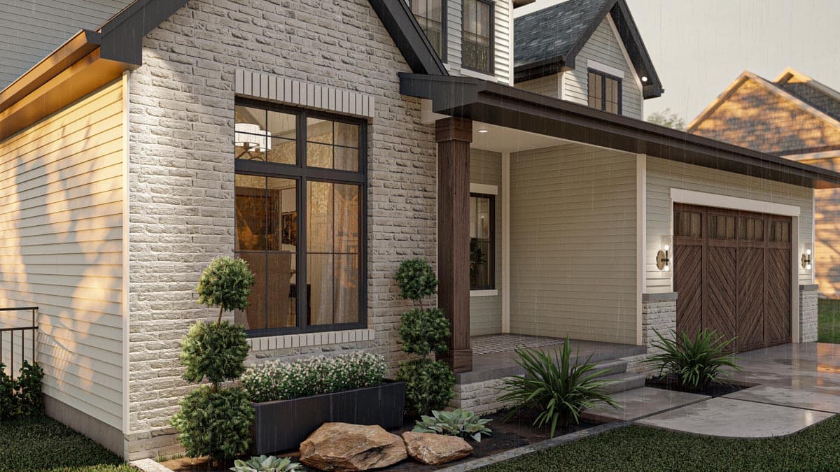 Plan 623123DJ: 4 Bed 2-Story Traditional House Plan with Vaulted Home Office - Image #24 - Craftsman, New American, Transitional