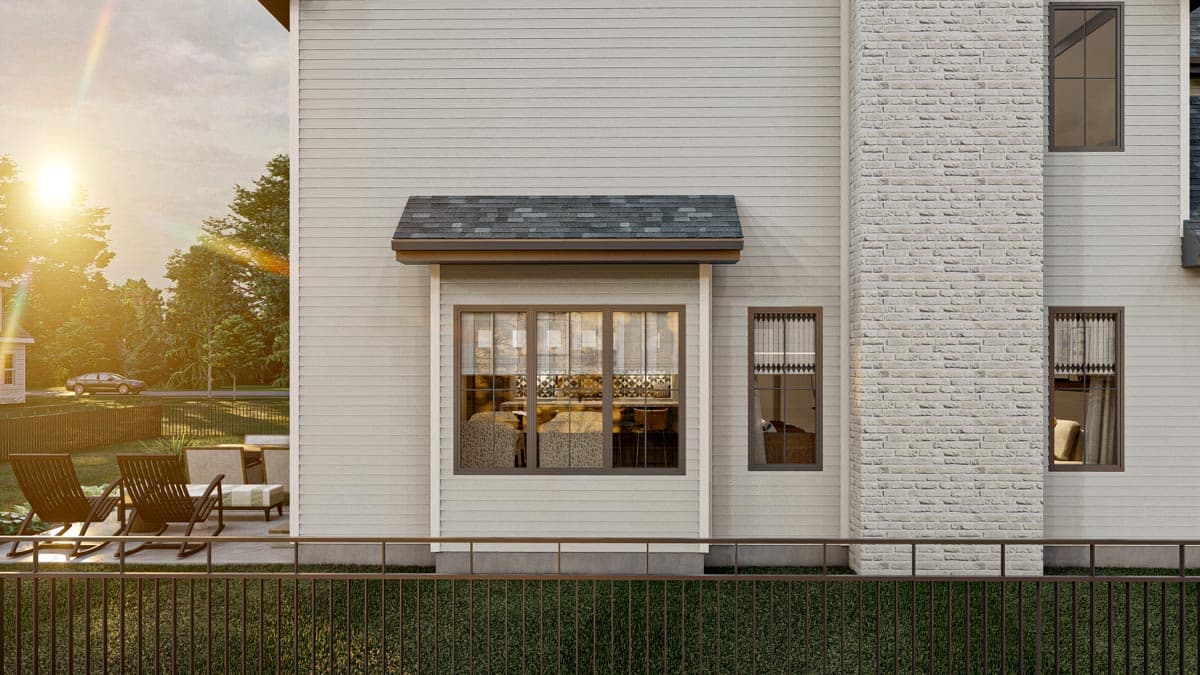 Plan 623123DJ: 4 Bed 2-Story Traditional House Plan with Vaulted Home Office - Image #25 - Craftsman, New American, Transitional