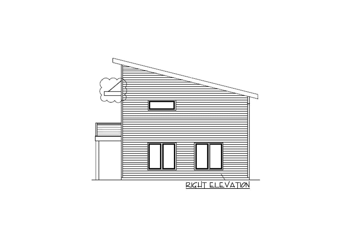Plan 85367MS: Modern Detached Garage with Studio - Image #5 - Carriage, Modern, Northwest