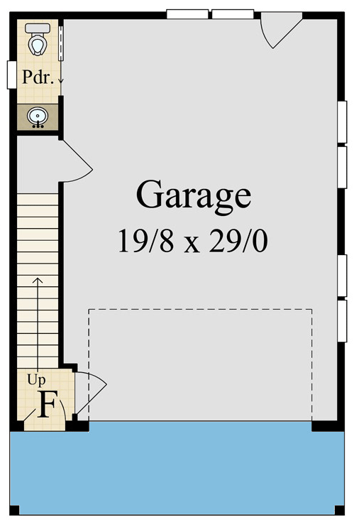 Plan 85367MS: Modern Detached Garage with Studio - Floor Plan - Main Level - Carriage, Modern, Northwest