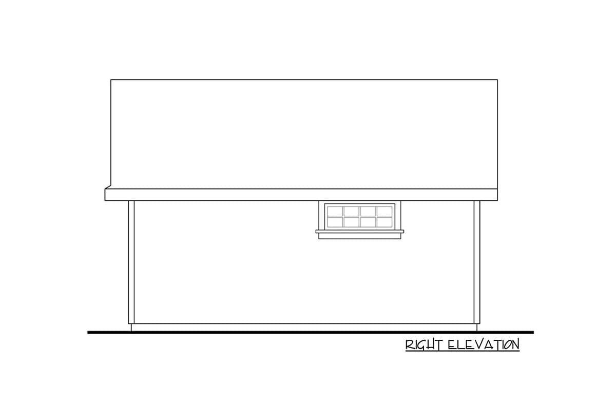 Plan 72349DA: 320 Square Foot Storage Shed - Image #4 - Traditional