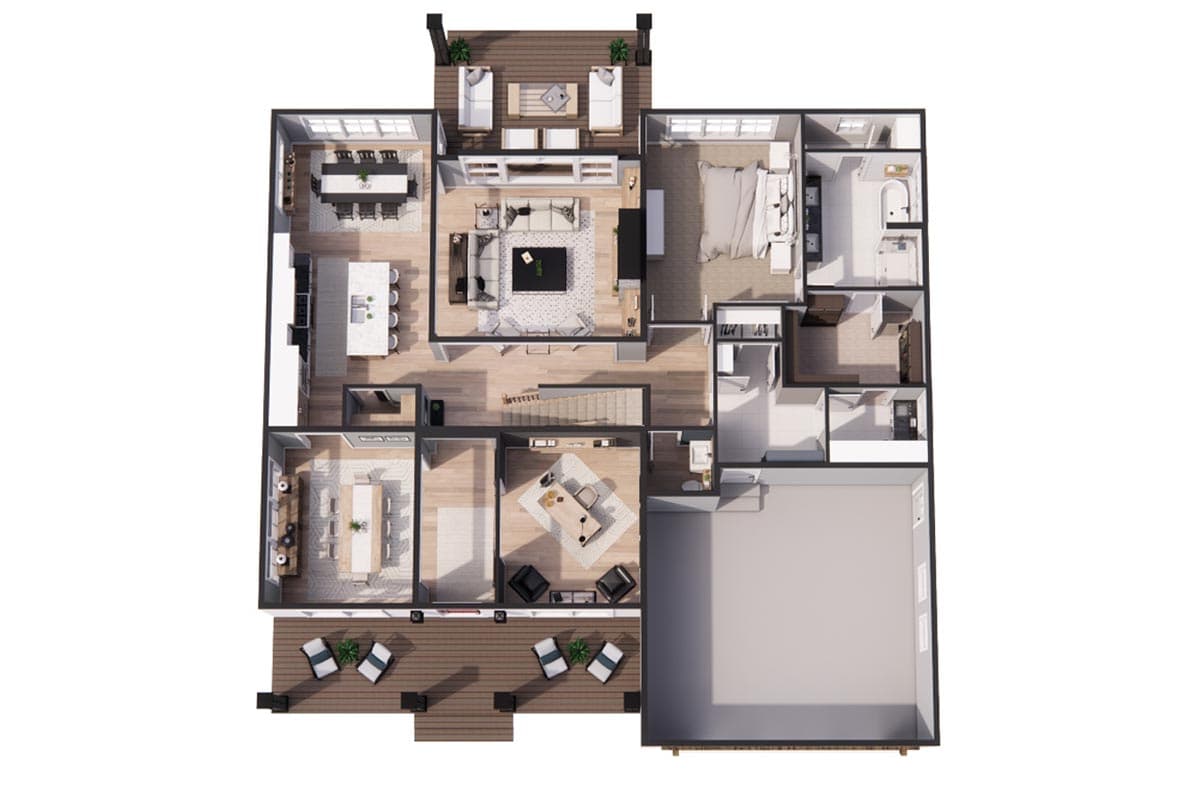 Plan 14744RK: 5-Bed Modern Farmhouse with Upstairs In-Law Suite - Image #24 - Country, Craftsman, Farmhouse, Modern Farmhouse, New American