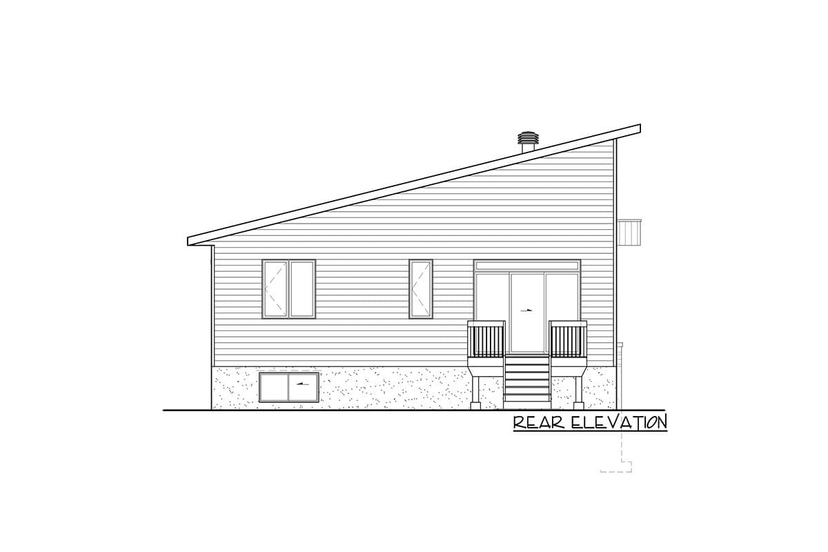 Plan 80978PM: Modern 1115 Sq Ft Bungalow with 2 Bedrooms - Image #4 - Bungalow, Contemporary, Cottage, Modern, Northwest, Ranch