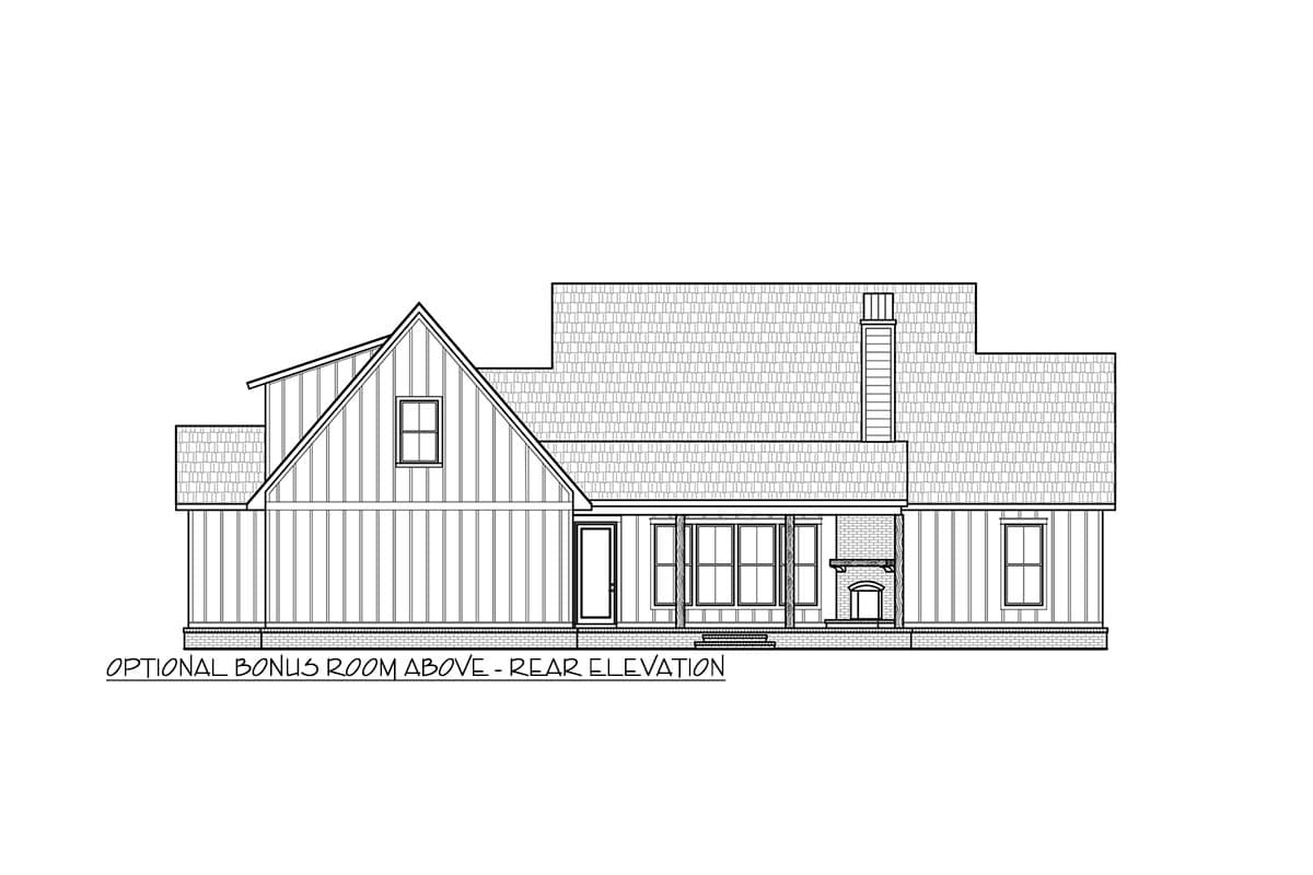 Plan 56526SM: 4-Bed Modern Farmhouse Plan with Split Bedroom Floor Plan - Image #27 - Cottage, Country, Craftsman, Farmhouse, Modern Farmhouse, New American, Traditional