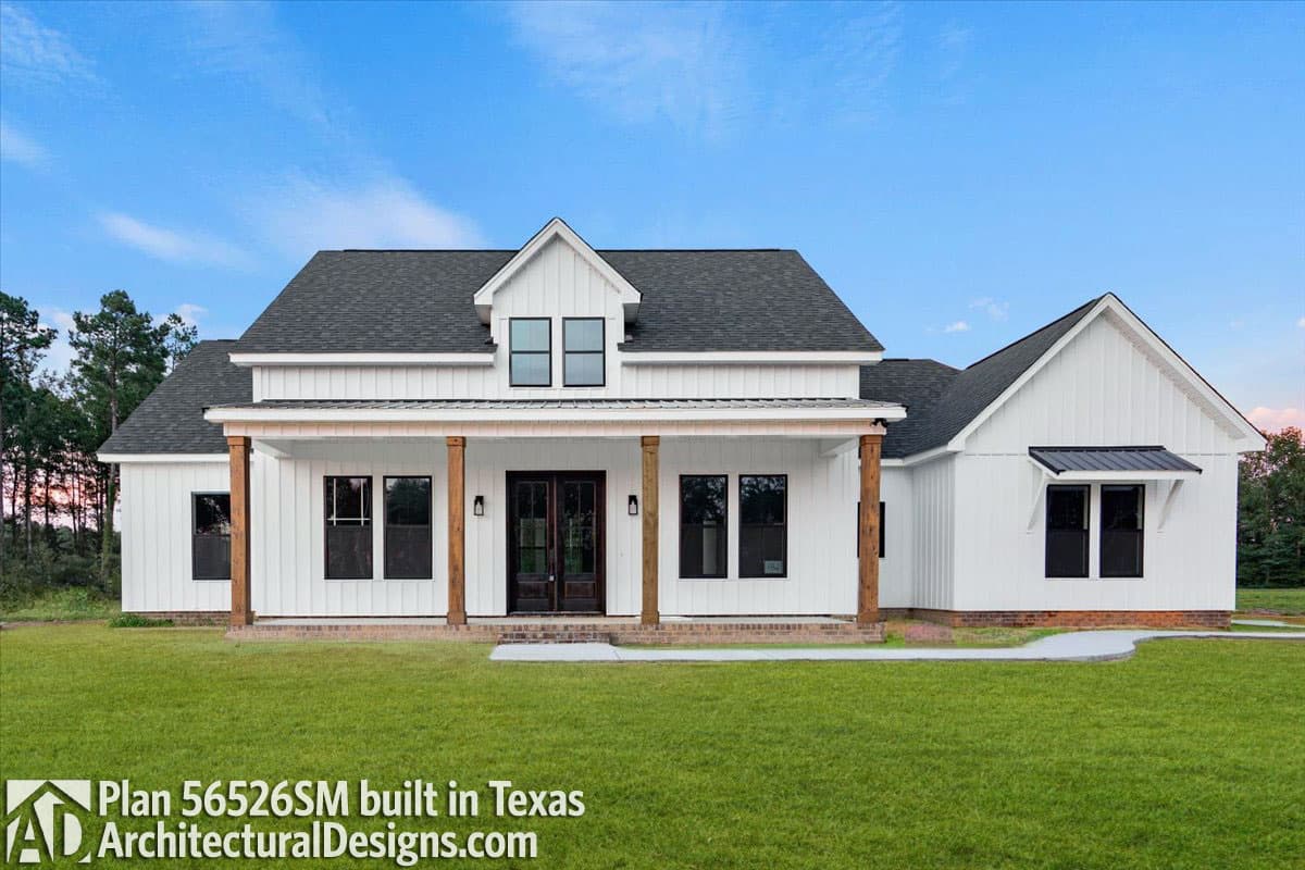 Plan 56526SM: 4-Bed Modern Farmhouse Plan with Split Bedroom Floor Plan - Image #28 - Cottage, Country, Craftsman, Farmhouse, Modern Farmhouse, New American, Traditional