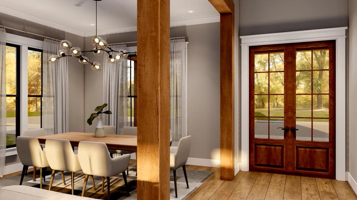 Plan 56526SM: 4-Bed Modern Farmhouse Plan with Split Bedroom Floor Plan - Image #15 - Cottage, Country, Craftsman, Farmhouse, Modern Farmhouse, New American, Traditional