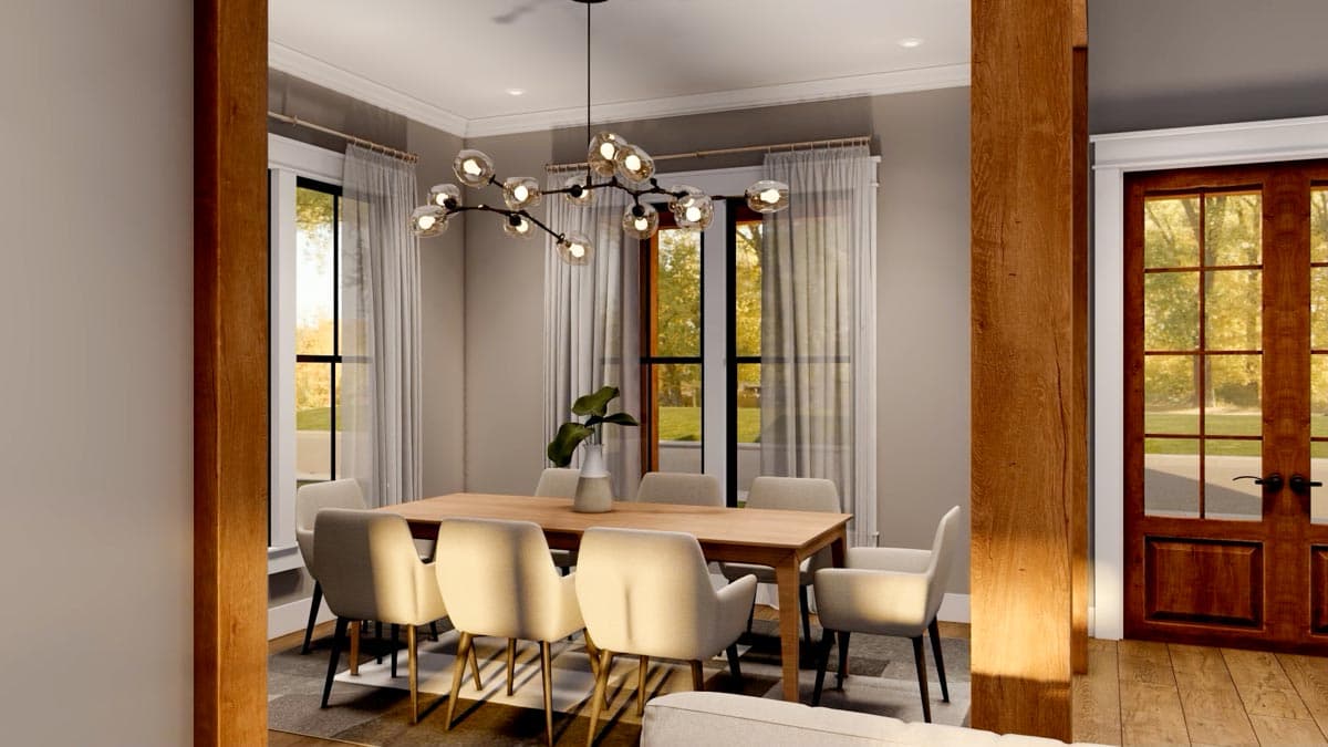 Plan 56526SM: 4-Bed Modern Farmhouse Plan with Split Bedroom Floor Plan - Image #16 - Cottage, Country, Craftsman, Farmhouse, Modern Farmhouse, New American, Traditional