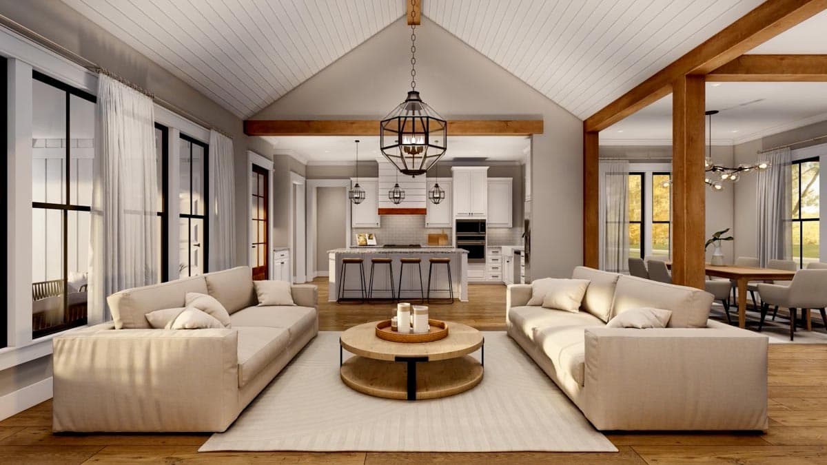 Plan 56526SM: 4-Bed Modern Farmhouse Plan with Split Bedroom Floor Plan - Image #17 - Cottage, Country, Craftsman, Farmhouse, Modern Farmhouse, New American, Traditional