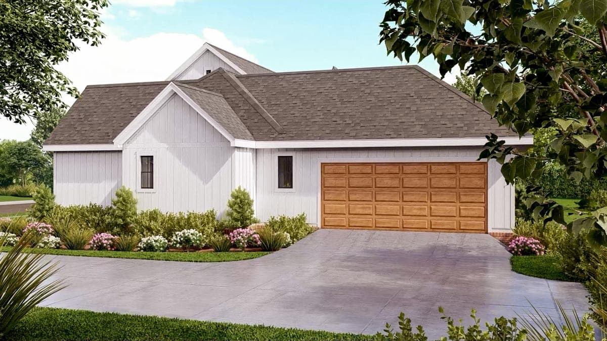 Plan 56526SM: 4-Bed Modern Farmhouse Plan with Split Bedroom Floor Plan - Image #26 - Cottage, Country, Craftsman, Farmhouse, Modern Farmhouse, New American, Traditional