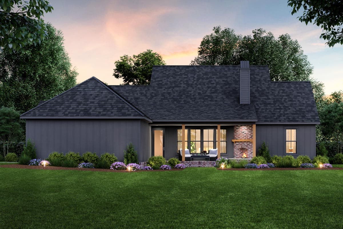 Plan 56526SM: 4-Bed Modern Farmhouse Plan with Split Bedroom Floor Plan - Image #6 - Cottage, Country, Craftsman, Farmhouse, Modern Farmhouse, New American, Traditional