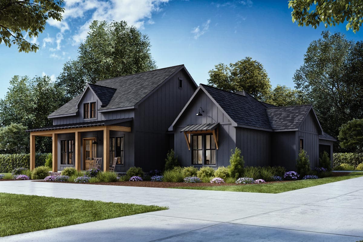 Plan 56526SM: 4-Bed Modern Farmhouse Plan with Split Bedroom Floor Plan - Image #10 - Cottage, Country, Craftsman, Farmhouse, Modern Farmhouse, New American, Traditional