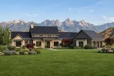Rustic Hill Country Home Plan with Angled Garage and Game Room - 3609 Sq Ft