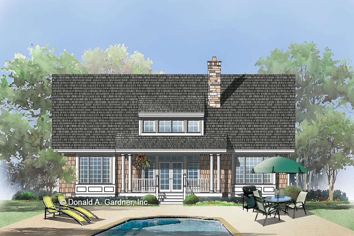 Plan 444338GDN: 3 Bed House Plan with Old World Charm and a 2-Story Great Room - Image #21 - Colonial, European, French Country, Southern, Traditional