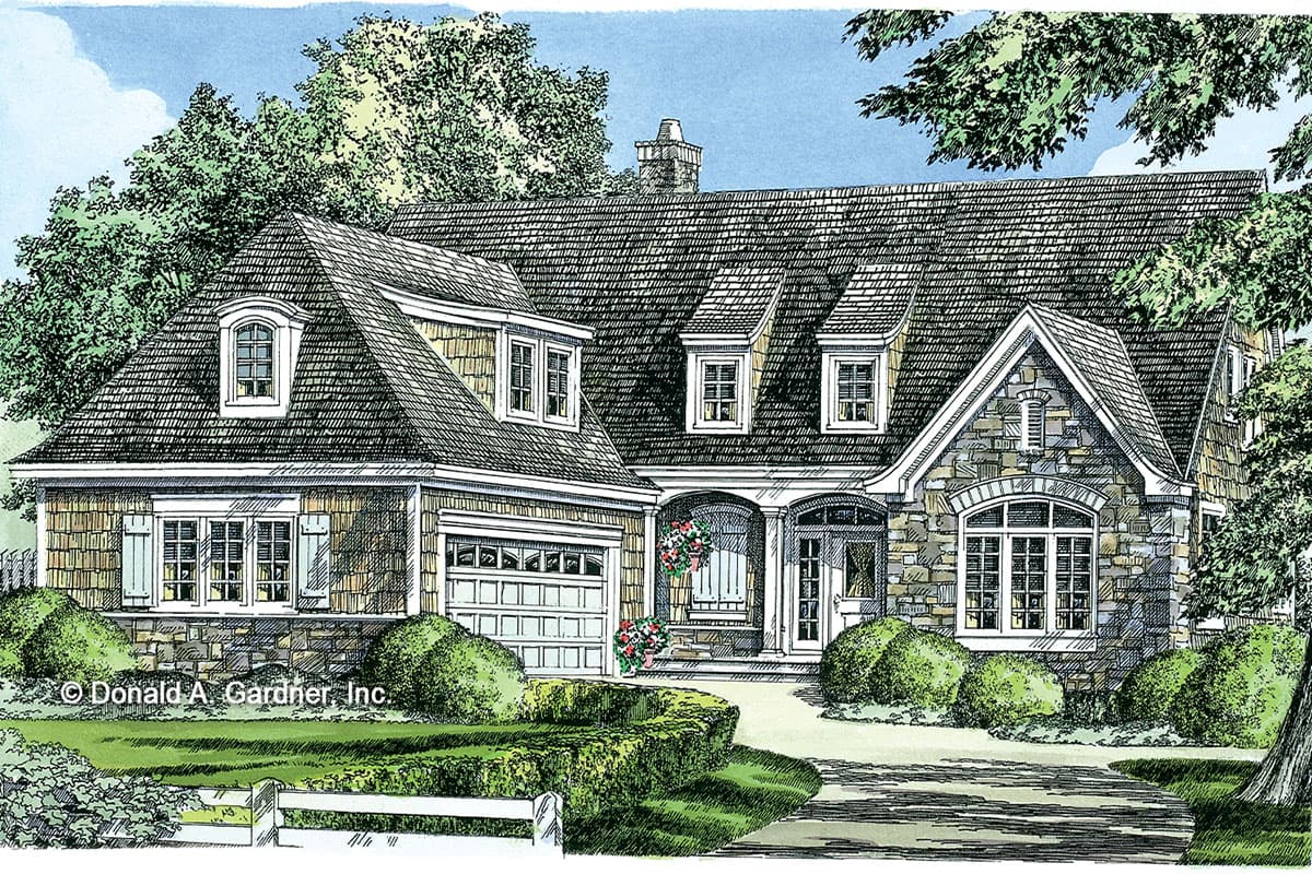 Plan 444338GDN: 3 Bed House Plan with Old World Charm and a 2-Story Great Room - Image #20 - Colonial, European, French Country, Southern, Traditional