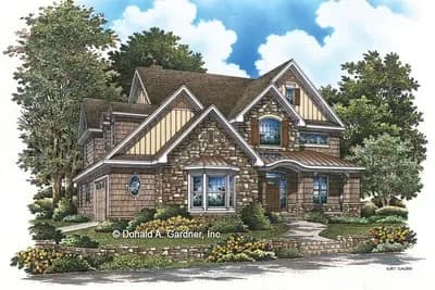 4-Bedroom 2901 Square Foot House Plan with 2-Story Foyer and Great Room 