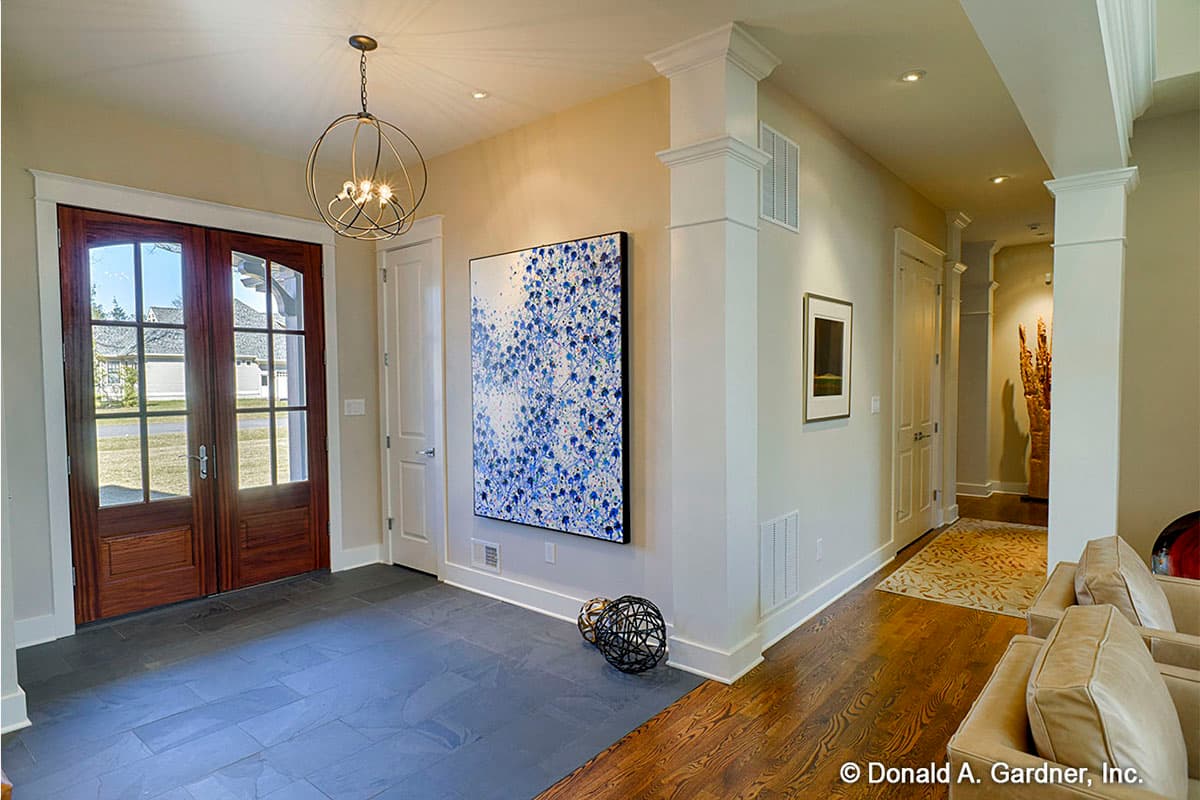 Plan 444354GDN: 3200 Square Foot One-Story Craftsman House Plan Designed for Rear Views - Image #6 - Country, Craftsman, Ranch