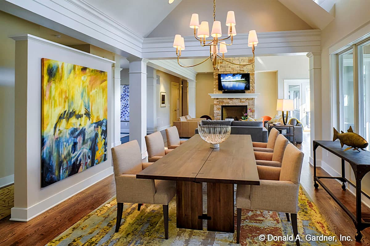 Plan 444354GDN: 3200 Square Foot One-Story Craftsman House Plan Designed for Rear Views - Image #15 - Country, Craftsman, Ranch