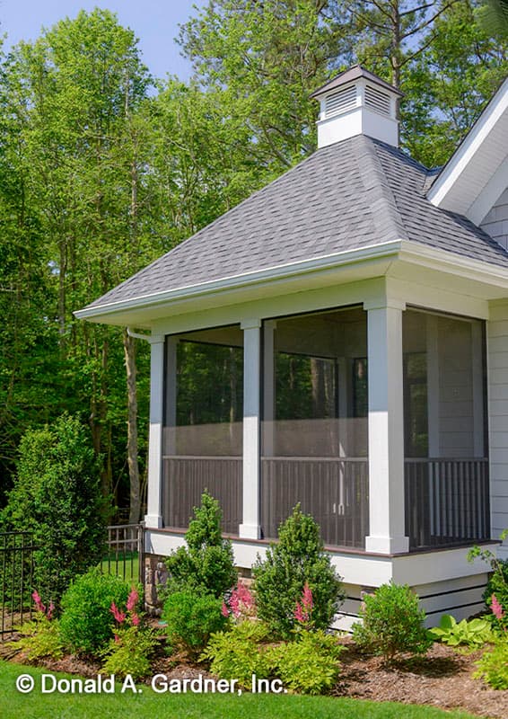 Plan 444354GDN: 3200 Square Foot One-Story Craftsman House Plan Designed for Rear Views - Image #18 - Country, Craftsman, Ranch