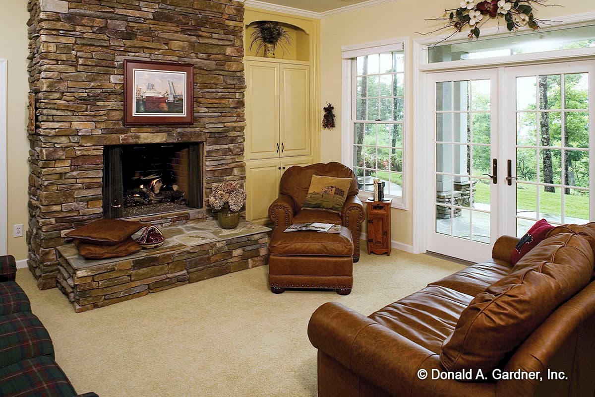 Plan 444334GDN: Craftsman-style Home Plan with Angled 3-Car Garage and ...