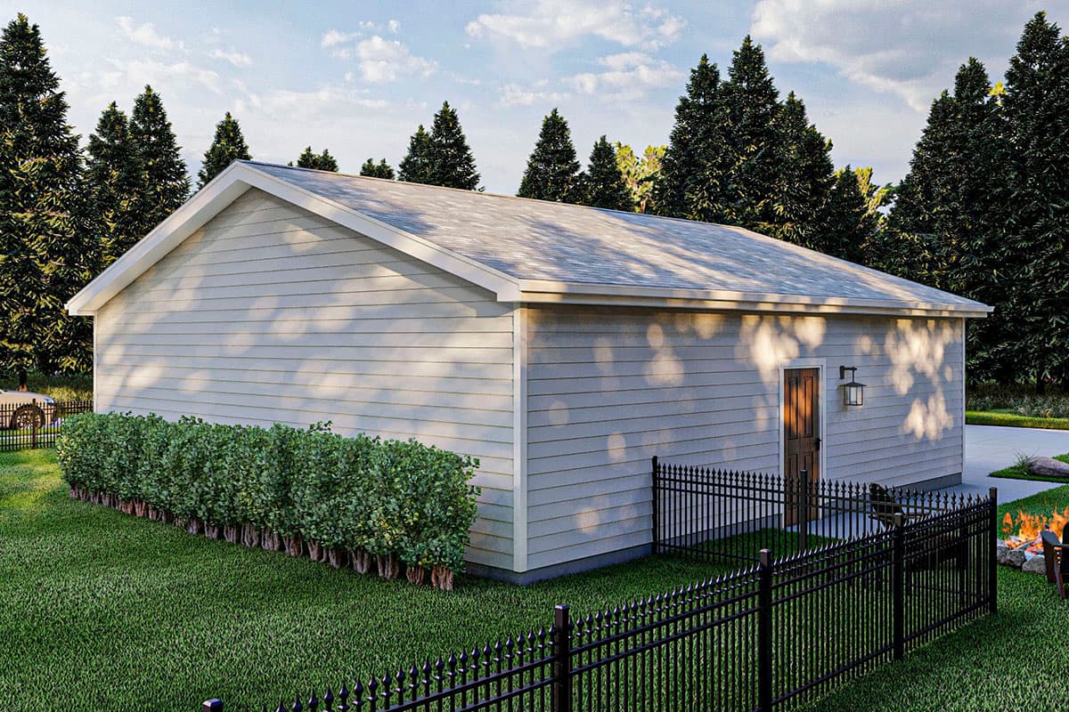 Plan 623127DJ: Extra Deep Detached 2-Car Garage with Matching 9