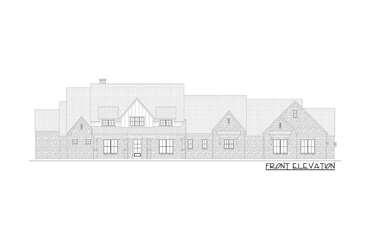 Plan 915051CHP: Exclusive Hill Country House Plan with Study and Large Covered Porch - 3680 Sq Ft - Image #41 - Country, Farmhouse, Hill Country, Modern Farmhouse, New American