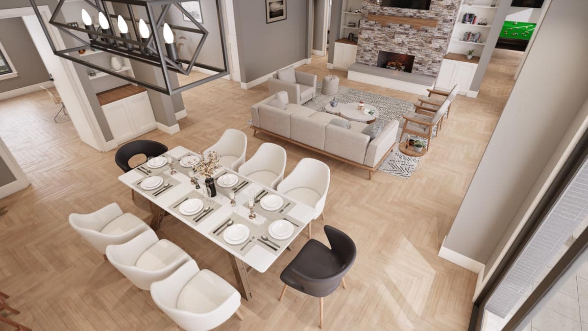 Plan 915051CHP: Exclusive Hill Country House Plan with Study and Large Covered Porch - 3680 Sq Ft - Image #12 - Country, Farmhouse, Hill Country, Modern Farmhouse, New American