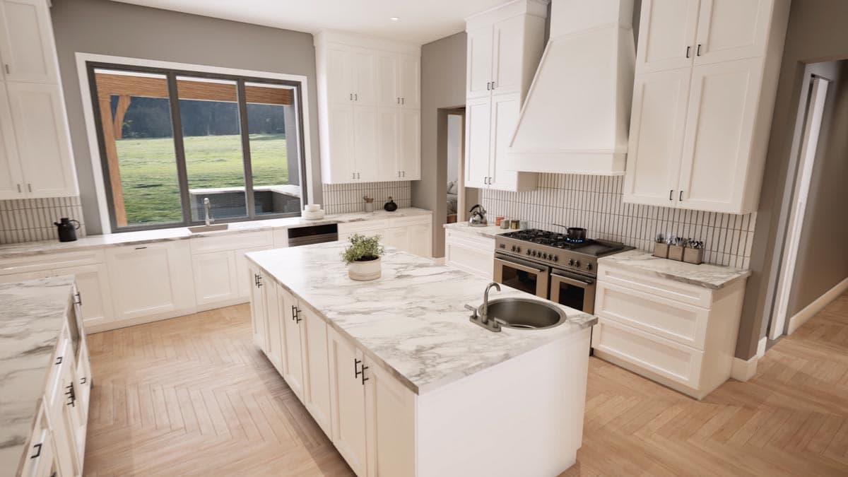 Plan 915051CHP: Exclusive Hill Country House Plan with Study and Large Covered Porch - 3680 Sq Ft - Image #17 - Country, Farmhouse, Hill Country, Modern Farmhouse, New American