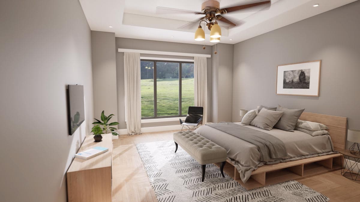 Plan 915051CHP: Exclusive Hill Country House Plan with Study and Large Covered Porch - 3680 Sq Ft - Image #22 - Country, Farmhouse, Hill Country, Modern Farmhouse, New American