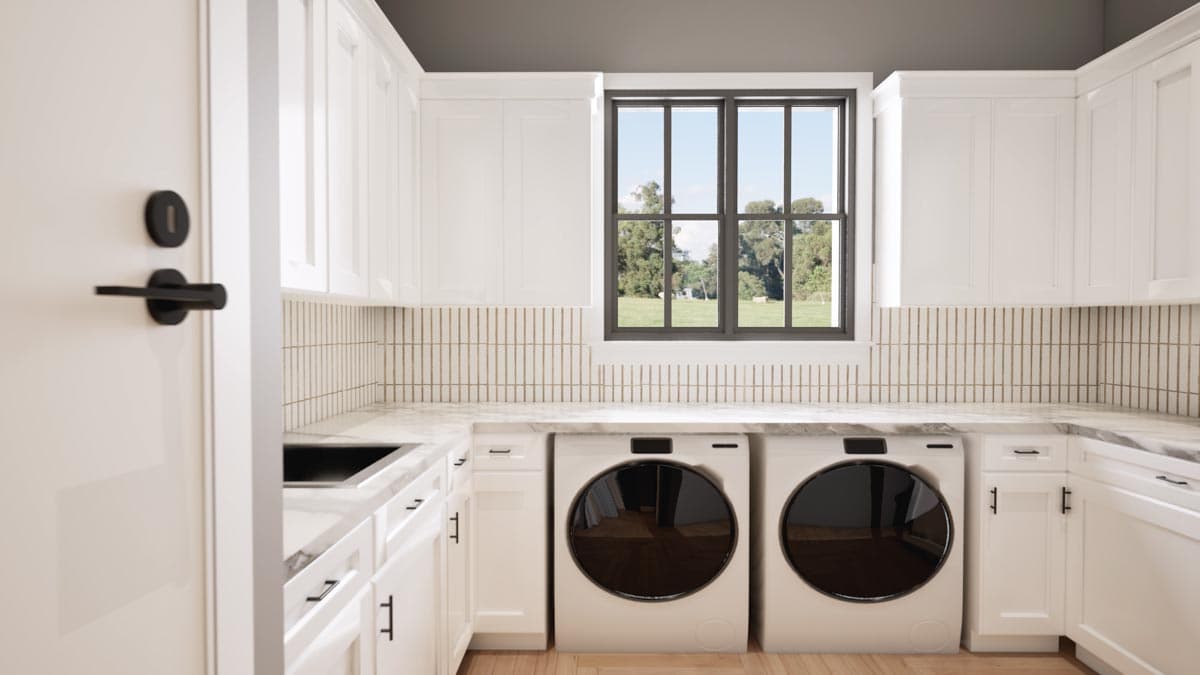 Plan 915051CHP: Exclusive Hill Country House Plan with Study and Large Covered Porch - 3680 Sq Ft - Image #27 - Country, Farmhouse, Hill Country, Modern Farmhouse, New American