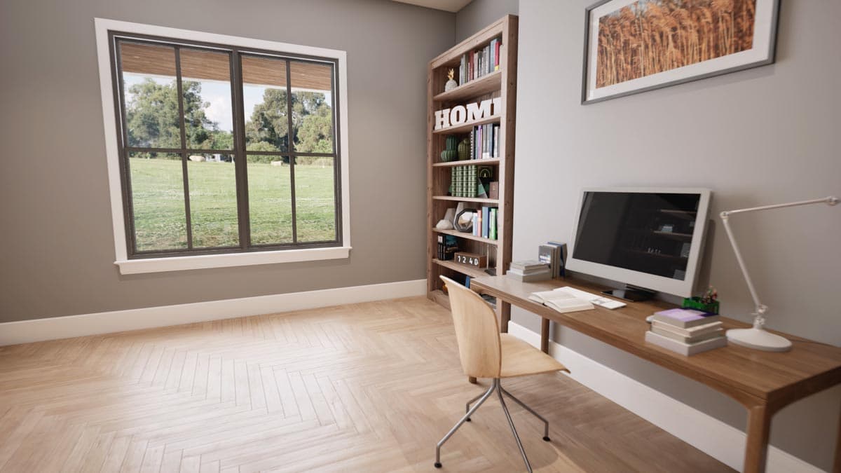 Plan 915051CHP: Exclusive Hill Country House Plan with Study and Large Covered Porch - 3680 Sq Ft - Image #28 - Country, Farmhouse, Hill Country, Modern Farmhouse, New American