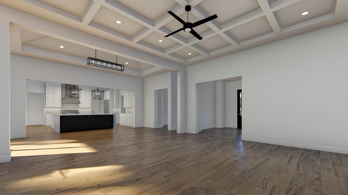 Plan 915051CHP: Exclusive Hill Country House Plan with Study and Large Covered Porch - 3680 Sq Ft - Image #35 - Country, Farmhouse, Hill Country, Modern Farmhouse, New American