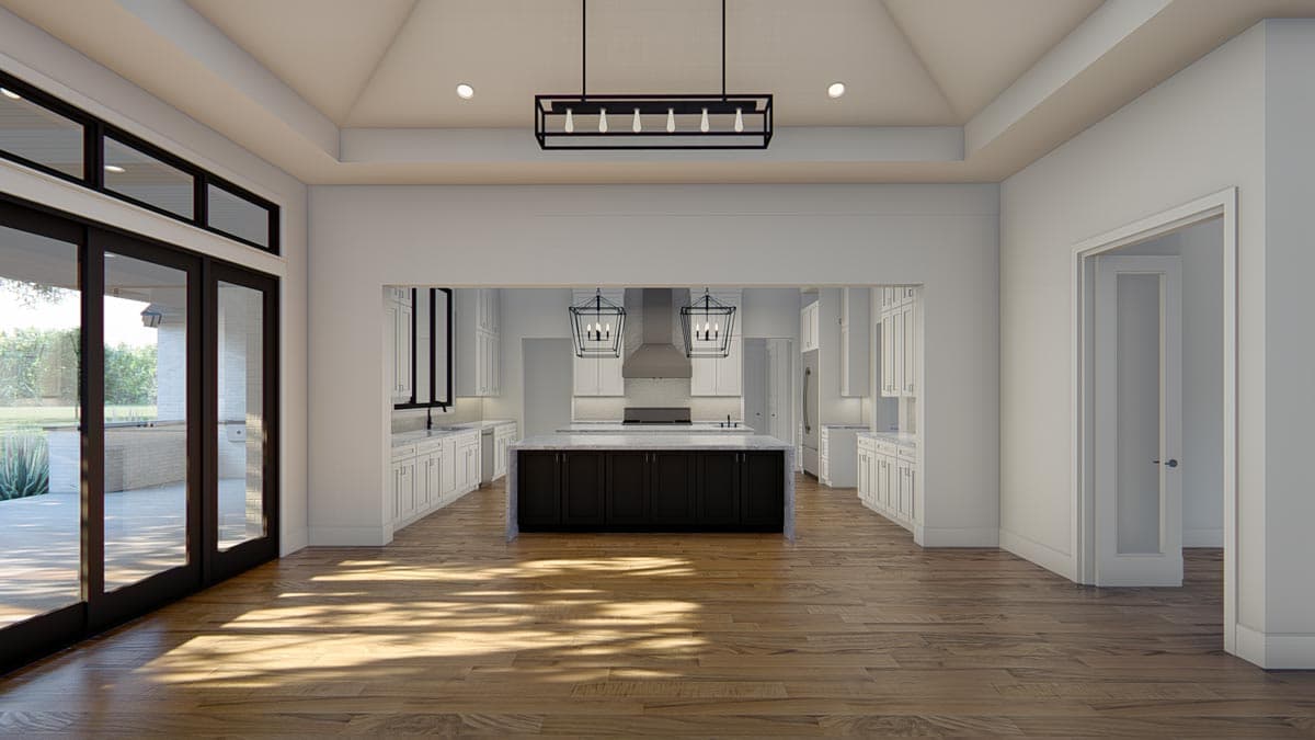 Plan 915051CHP: Exclusive Hill Country House Plan with Study and Large Covered Porch - 3680 Sq Ft - Image #36 - Country, Farmhouse, Hill Country, Modern Farmhouse, New American