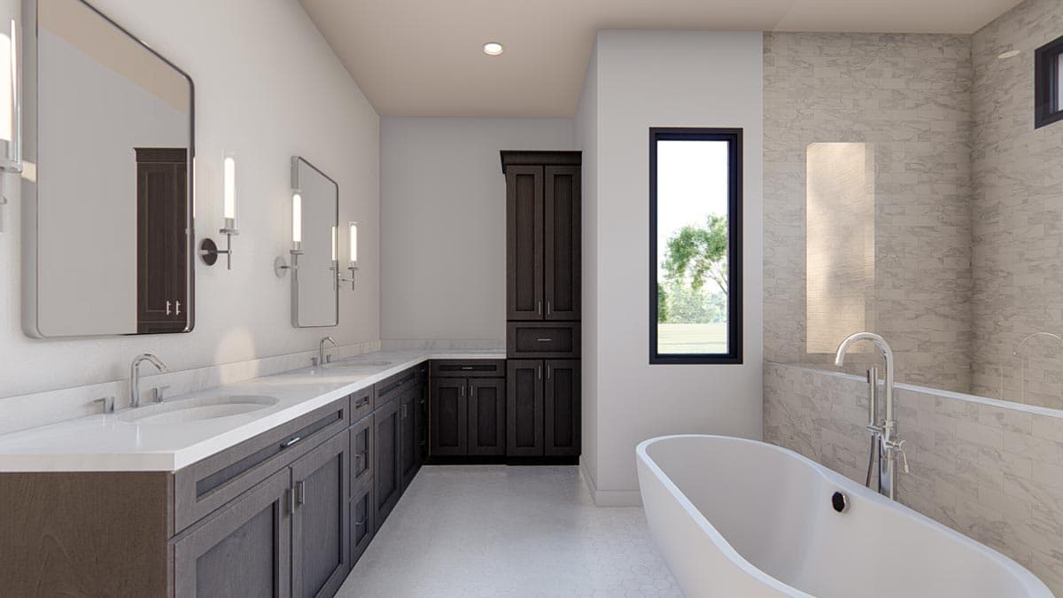 Plan 915051CHP: Exclusive Hill Country House Plan with Study and Large Covered Porch - 3680 Sq Ft - Image #39 - Country, Farmhouse, Hill Country, Modern Farmhouse, New American