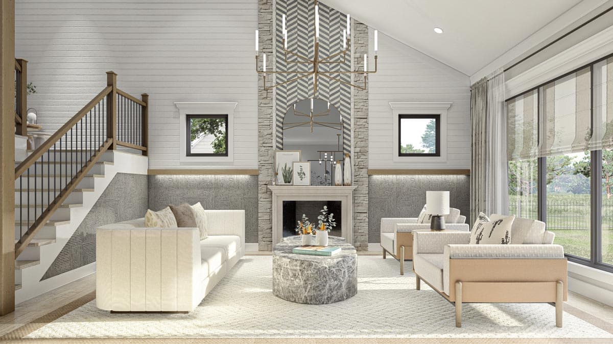 Plan 623132DJ: 5 Bed 1.5 Story House Plan with Hidden Fun Room Upstairs - Image #9 - Country, New American, Traditional