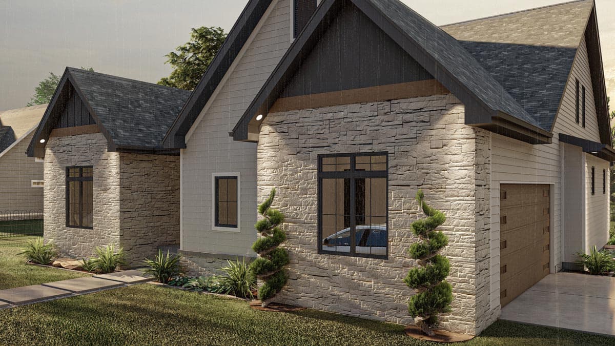Plan 623132DJ: 5 Bed 1.5 Story House Plan with Hidden Fun Room Upstairs - Image #19 - Country, New American, Traditional