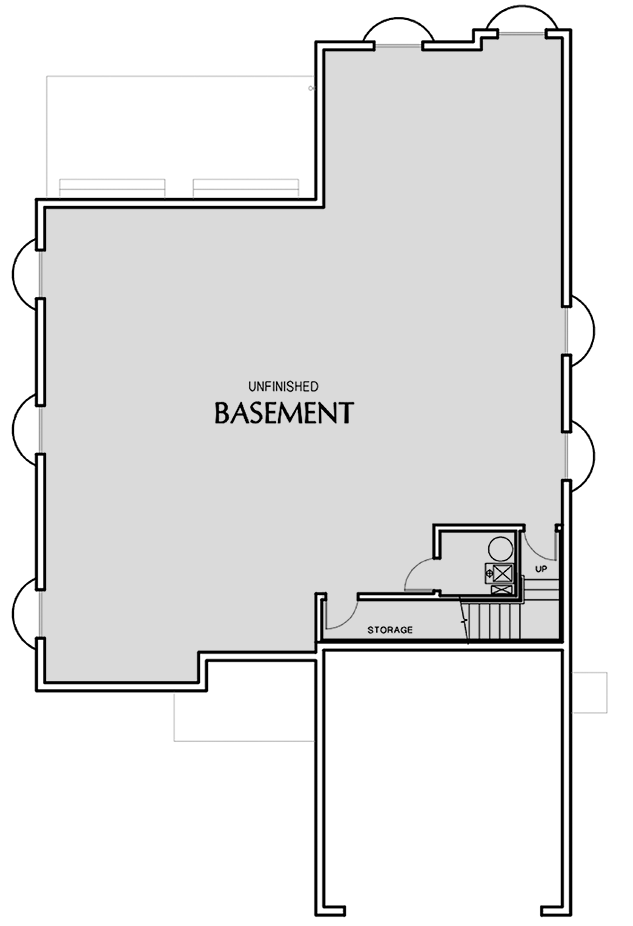 Plan 69201AM: 1866 Square Foot Modern Farmhouse Plan with Flex Room - Floor Plan - Unfinished Basement  - Cottage, Country, Craftsman, Modern Farmhouse, New American, Traditional