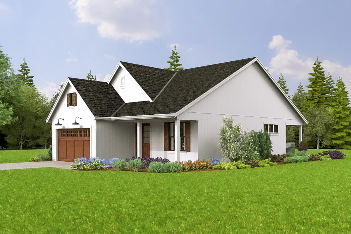 Plan 69212AM: 1446 Square Foot Home Plan with Home Office Flex Room - Image #11 - Cottage, Country, Traditional