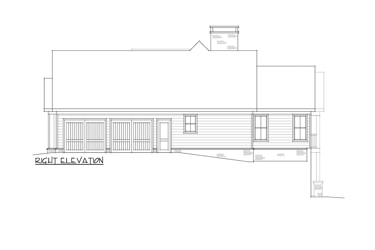 Plan 800001GDP: Modern Farmhouse Ranch with Vaulted Interior with Optional Basement In-Law Suite - 2495 Sq Ft - Image #5 - Country, Craftsman, Modern Farmhouse, New American, Ranch