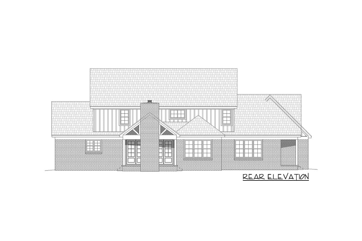 Plan 680015VR: Traditional Farmhouse Plan with Main-level Master Bedroom - Image #5 - Country, Farmhouse, Modern Farmhouse, New American, Traditional