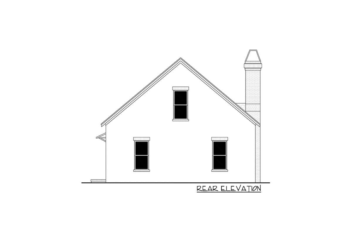 Plan 51922HZ: Pool House Plan with Upstairs Game Room - 566 Sq Ft - Image #7 - Traditional, Transitional