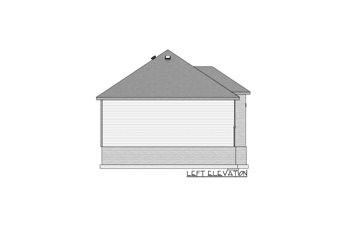 Plan 911024JVD: 899 Square Foot Detached 3-Car Garage with Hipped Roof - Image #4 - Southern, Traditional