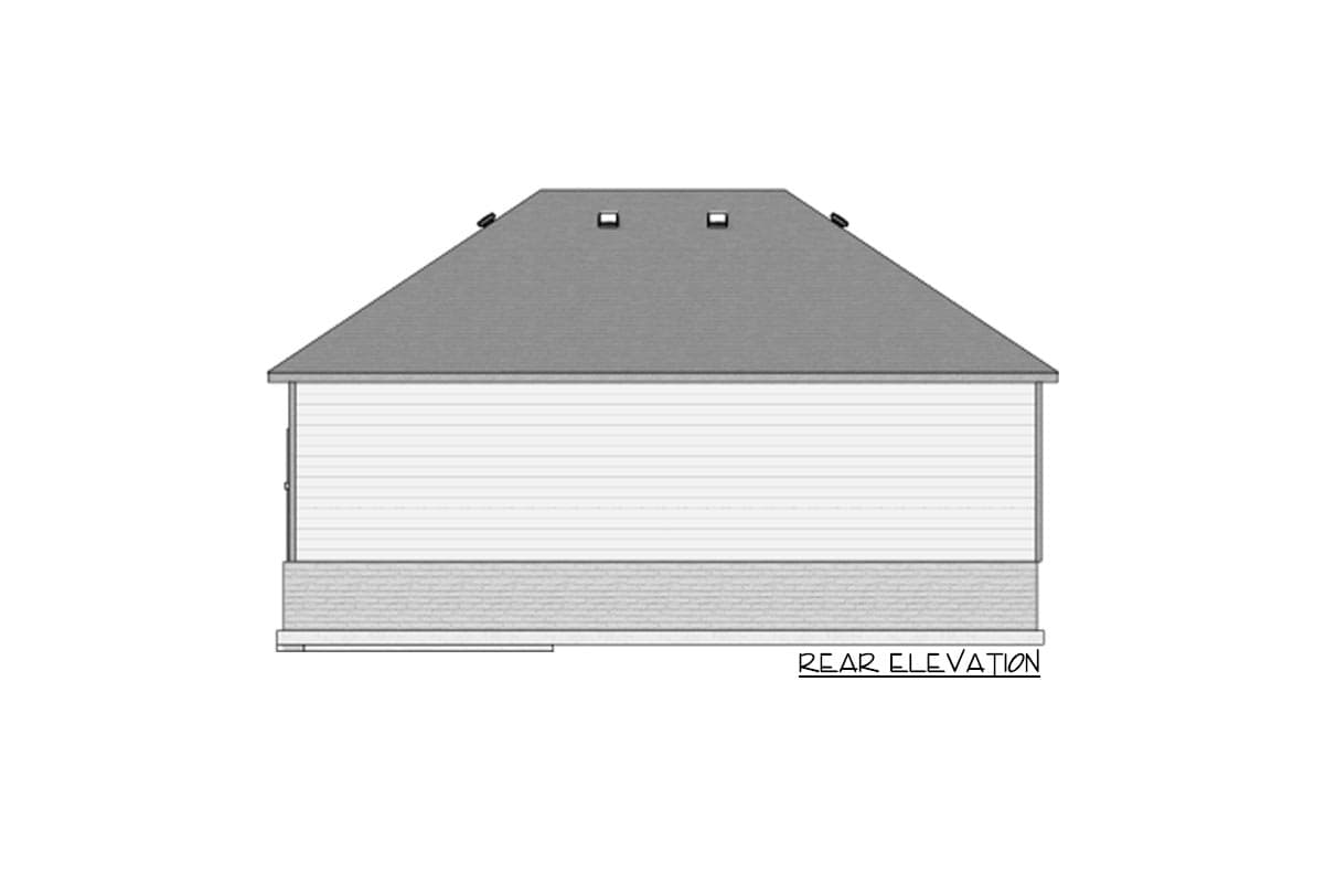 Plan 911024JVD: 899 Square Foot Detached 3-Car Garage with Hipped Roof - Image #5 - Southern, Traditional