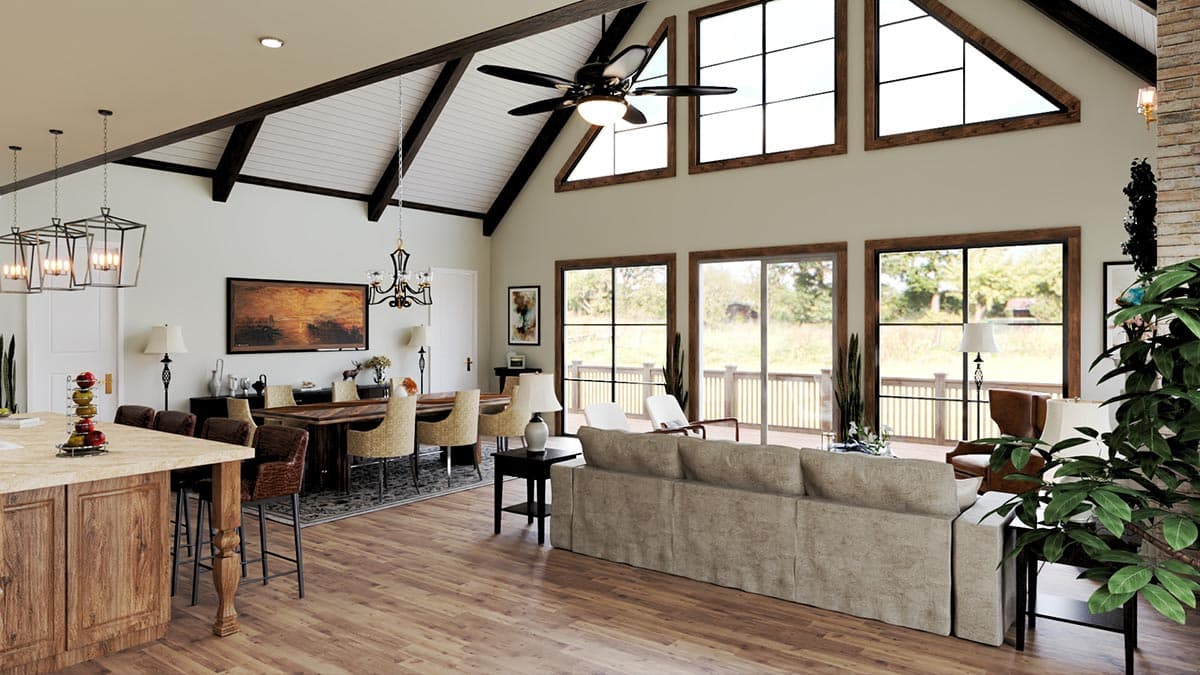 Plan 25779GE: Hillside Home Plan with Large Outdoor Spaces in Back - 1890 Sq Ft - Image #10 - Contemporary, Craftsman, Mountain, New American, Northwest, Rustic, Vacation