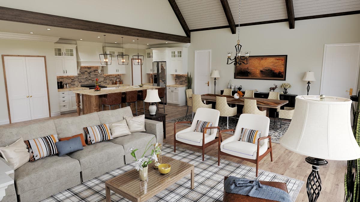 Plan 25779GE: Hillside Home Plan with Large Outdoor Spaces in Back - 1890 Sq Ft - Image #11 - Contemporary, Craftsman, Mountain, New American, Northwest, Rustic, Vacation