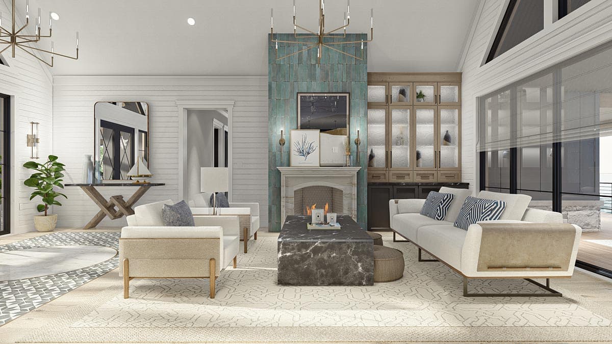 Plan 623134DJ: Multi-Generational One-Story Lake House Plan with Main Floor Suite with Second Kitchen - Image #9 - Coastal, Country, Craftsman, Mountain, New American, Ranch, Rustic, Traditional