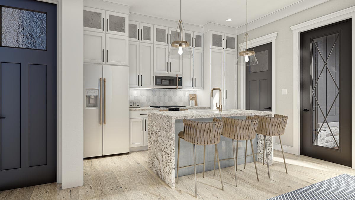 Plan 623134DJ: Multi-Generational One-Story Lake House Plan with Main Floor Suite with Second Kitchen - Image #10 - Coastal, Country, Craftsman, Mountain, New American, Ranch, Rustic, Traditional