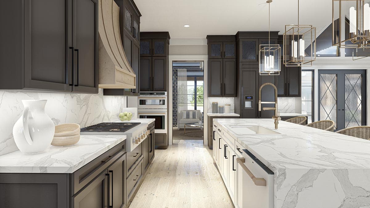 Plan 623134DJ: Multi-Generational One-Story Lake House Plan with Main Floor Suite with Second Kitchen - Image #11 - Coastal, Country, Craftsman, Mountain, New American, Ranch, Rustic, Traditional