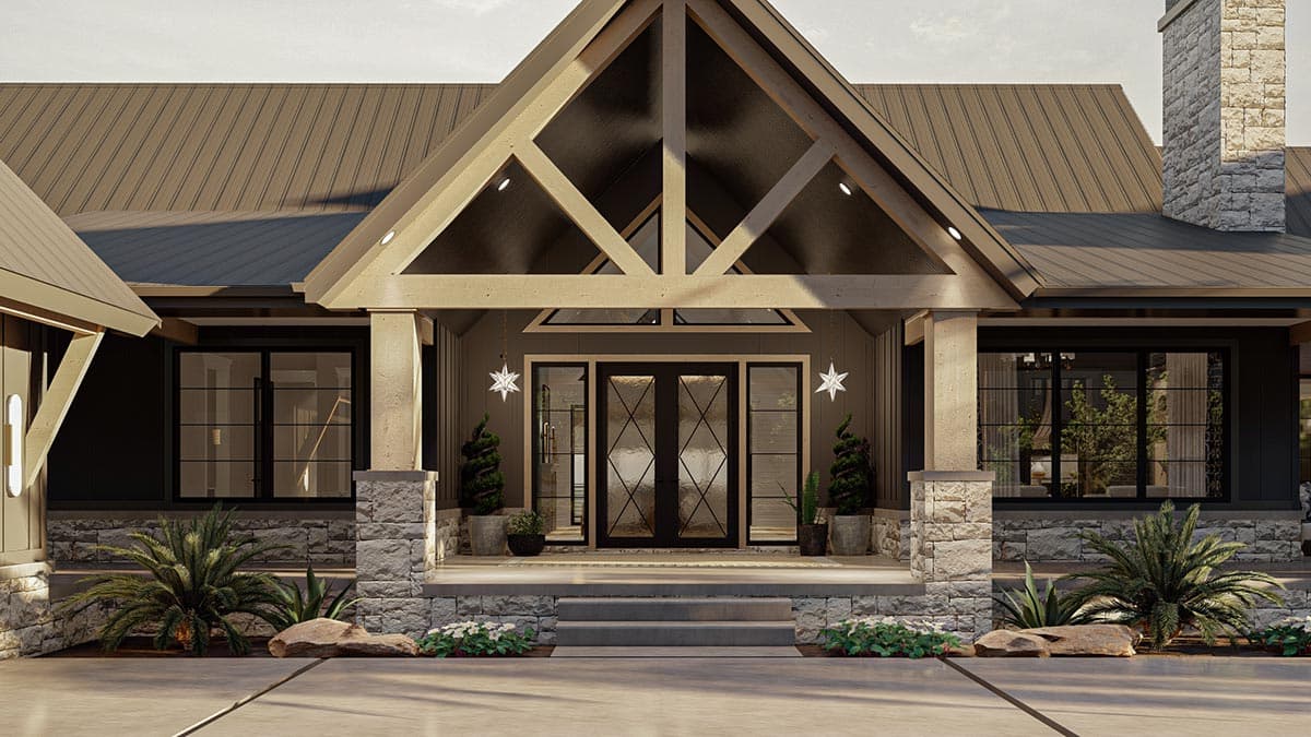 Plan 623134DJ: Multi-Generational One-Story Lake House Plan with Main Floor Suite with Second Kitchen - Image #22 - Coastal, Country, Craftsman, Mountain, New American, Ranch, Rustic, Traditional