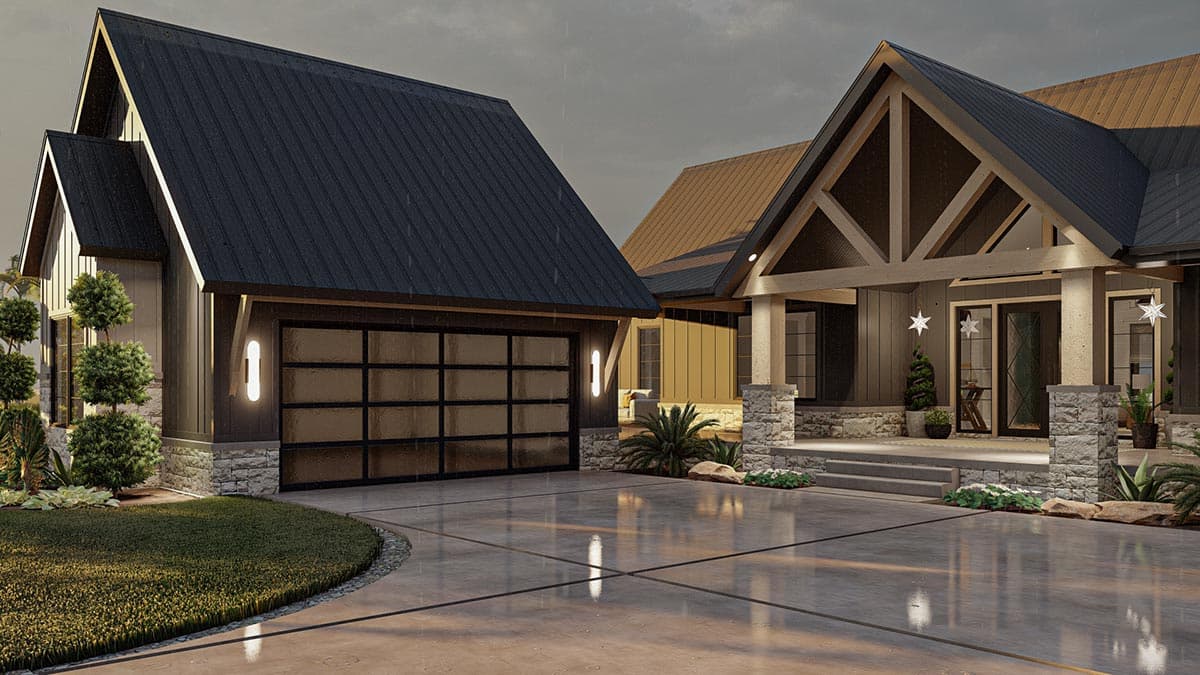 Plan 623134DJ: Multi-Generational One-Story Lake House Plan with Main Floor Suite with Second Kitchen - Image #23 - Coastal, Country, Craftsman, Mountain, New American, Ranch, Rustic, Traditional