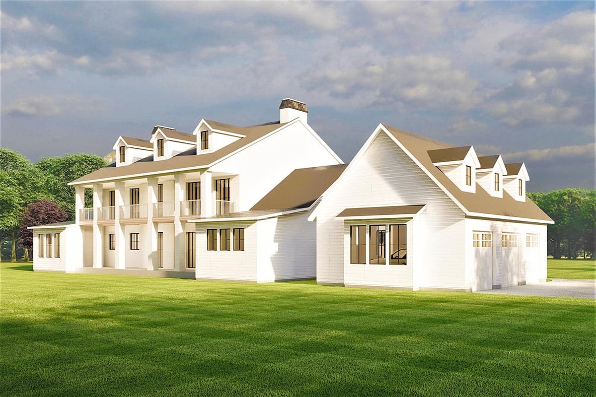 Plan 490051NAH: Two-story Colonial House Plan with Master On Main and 2-Story Great Room - Image #4 - Country, Southern, Southern Traditional, Traditional